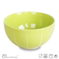 Multi-Color Glazed com linha branca Bowl de arroz cerâmico